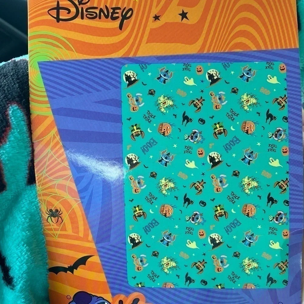 Disney Stitch Fleece Blanket Pirate Halloween Mummy NEW Blue